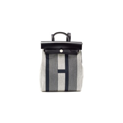 HERMÈS HERBAG A DOS ZIP BACKPACK CANVAS AND LEATHER H080303CKA0 (38*29*11cm)